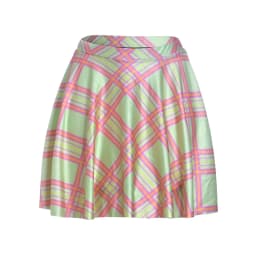 Women Red Plaid Skirt Mini Pleated Short Kilt Stylized Checkered Yellow MiniSkirt XL Schoolgirl Toplook Clothings 2025