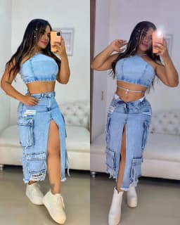Mid Length Skirts Women Denim Skirt Hole Pockets A Line Slit Slim Y2k Streetwear Elegant Splice Y2k High Waist Summer 2025