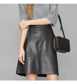 Woman Skirts Elegant 2025 New Fashion Korean Style Genuine Real Leather Skirts High Waist Mini Skirt Womens