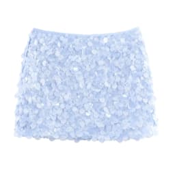 Ladies Sequin Mini Skirt European and American Style Skirt Summer New Fashion Women's Clothing Simple Slim Hip Dress