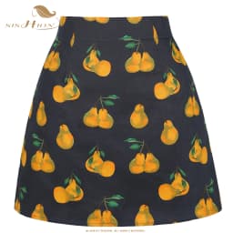 SISHION Dropshipping Floral Toucan Print Mini Skirt SS0008 Cotton Vintage Slim Retro Sexy Skirts Womens Ladies Women Skirt Y2K