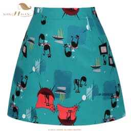 SISHION Dropshipping Floral Toucan Print Mini Skirt SS0008 Cotton Vintage Slim Retro Sexy Skirts Womens Ladies Women Skirt Y2K