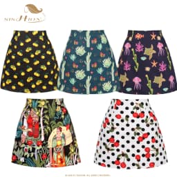 SISHION Dropshipping Floral Toucan Print Mini Skirt SS0008 Cotton Vintage Slim Retro Sexy Skirts Womens Ladies Women Skirt Y2K