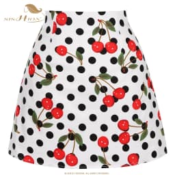 SISHION Dropshipping Floral Toucan Print Mini Skirt SS0008 Cotton Vintage Slim Retro Sexy Skirts Womens Ladies Women Skirt Y2K