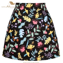 SISHION Dropshipping Floral Toucan Print Mini Skirt SS0008 Cotton Vintage Slim Retro Sexy Skirts Womens Ladies Women Skirt Y2K