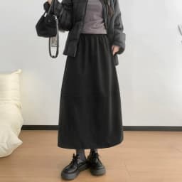 2025 New Woolen Bud Skirts for Women Autumn Winter Design Spliced A-Line Long Skirt Woman High Waist Slimmng Versatile Skirts