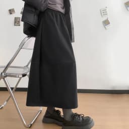 2025 New Woolen Bud Skirts for Women Autumn Winter Design Spliced A-Line Long Skirt Woman High Waist Slimmng Versatile Skirts