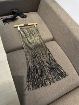 Miyake Pleated Summer New Women's Skirt Gold And Silver Shiny Silk Pleated Tassel High Waist Mid Length Skirt