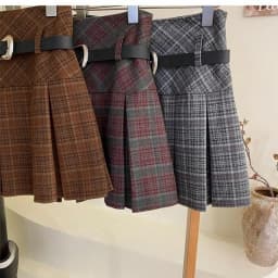 Vintage Plaid Pleated Skirts Women American Style Y2K Mini Skirt A-Line Streetwear Preppy Casual Skirt Chic