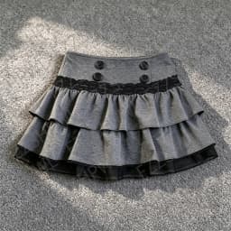 Hot Girl Y2K Punk Vintage Stripes Woman's Clothing Tide Skirts Fashion Solid Lower garment Goth Tide High Street Casual Bottoms