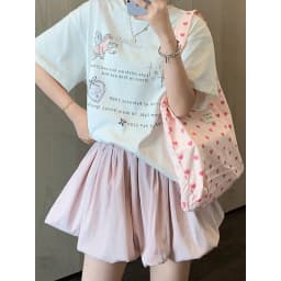 Puffy Flower Bud Short Skirt for Women Summer 2026 New High Waist Sporty Skirt Casual Style Embroidered Half Body Skirt