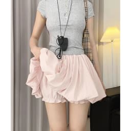 Puffy Flower Bud Short Skirt for Women Summer 2026 New High Waist Sporty Skirt Casual Style Embroidered Half Body Skirt