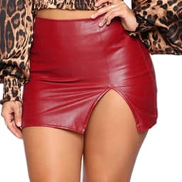 New High Waist Sexy Pencil Skirt Fashion Women Sexy PU Leather Tight Miniskirts Ladies Office Slim Bodycon Skirts Night Clubwear