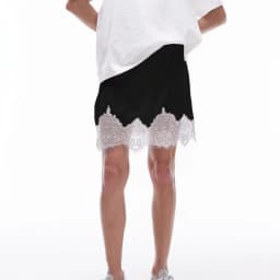 Women Lace Silk Satin Slip Skirt Low Rise Layered Underskirts Ruffle A Line Mini Skirts Y2k High Flowy Underskirt