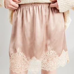 Women Lace Silk Satin Slip Skirt Low Rise Layered Underskirts Ruffle A Line Mini Skirts Y2k High Flowy Underskirt