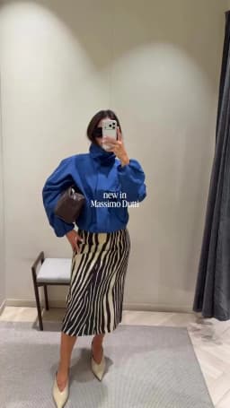 Women's High Waist Zebra Printed Skirt Midi Straight Slim Skirt Hip Package Panelled All‑match Outfit 2026 Autumn Trendy Skirts
