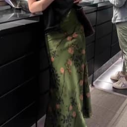 Retro Women High Waist A-line Maxi Skirt Femme Fashion Large Size 4XL Long Skirts Autumn Lady High-end Mid-length Fishtail Skirt