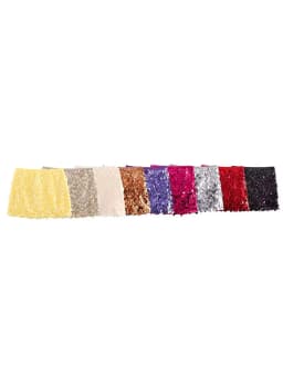 HH Women Summer Fashion Party Style Sequin Mini Slim Skirt Female Sexy Elegant Banquet Zipper High Waist Short A-Line Skirt