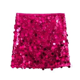 HH Women Summer Fashion Party Style Sequin Mini Slim Skirt Female Sexy Elegant Banquet Zipper High Waist Short A-Line Skirt
