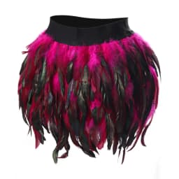 Irregular Dance Skirt Gothic Festival Carnival Party Dance Summer Women's Fashion Feather Skirt Bar Jazz Multi-color Short Skirt