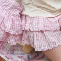 Deeptown Japanese Style Kawaii Mini Skirt Women Sweet Harajuku Lolita Plaid Skirts Pink Y2k Cutecore Summer A-line Ruffle Skirts