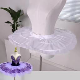 Luxurious Balletic Skirt Brace Flat Corrugated Double Steel Cos Violent Petticoat Fishbone Brace