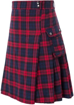 2026 Vintage Scottish-Style Buckle Skirt for Men & Women,Multi-Color Plaid Patchwork Contrast Pleated Stage Performance Skirts