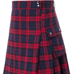 2026 Vintage Scottish-Style Buckle Skirt for Men & Women,Multi-Color Plaid Patchwork Contrast Pleated Stage Performance Skirts