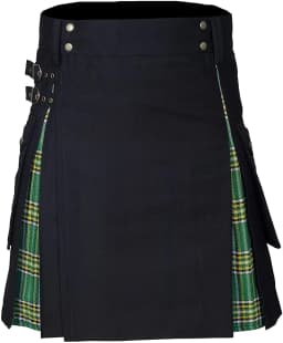 2026 Vintage Scottish-Style Buckle Skirt for Men & Women,Multi-Color Plaid Patchwork Contrast Pleated Stage Performance Skirts