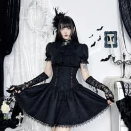 Goth Dark Fashion Girdling Waist Bandage Mini Skirts Mall Gothic Lace Patchwork Pleated Skirts for Women Teachwear Fairy Outfits