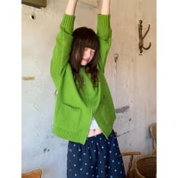 Retro Polka Dot Half Skirt with Wood Grain Straight Loose Women's mid Length Versatile Spring Autumn Floral Lace Skirt