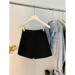 High Waist Thickened Woolen Skirt Pants Women's Retro Style A-Line Half-length Skirts Casual Pure Color Skirts