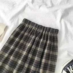 Vintage Wool Pleated Plaid Skirt Women High Waist Plus Size Long Skirt 2022 Autumn Winter Harajuku Female Party Skirt Streetwear