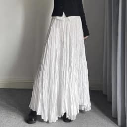 Solid Pleated Vintage Skirt Women 2025 Faldas Mujer De Moda High Waist Big Swing Jupe Fashion Korean Saia A-line Summer Skirts