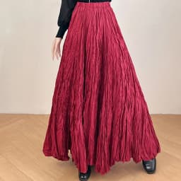 Solid Pleated Vintage Skirt Women 2025 Faldas Mujer De Moda High Waist Big Swing Jupe Fashion Korean Saia A-line Summer Skirts