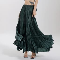 Solid Pleated Vintage Skirt Women 2025 Faldas Mujer De Moda High Waist Big Swing Jupe Fashion Korean Saia A-line Summer Skirts