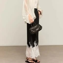 Fairy Lace-Trim Midi Skirt High Elegant Wrapped Hip Long Skirts Party 2025 Fashion Trends Summer Women Clothing