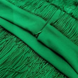 Green Patchwork Tassel Women Skirt High Waisted Bodycon Midi Robes Plus Size Elastic Skirts Africa Ladies Slim Skirts