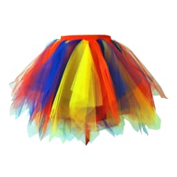 Women Tutu Skirt Fashion Rave Party Carnival Summer High Waist Mesh Skirts Pleated Mini Skirt Sexy Layered Club Short Pettiskirt