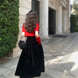 French Vintage Velvet Skirt New Autumn Winter Thick Women's High Waist A-Line Party Jupe Solid Color Folds Midi Faldas 534P