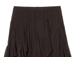 European and American style spring new women's clothing design asymmetrical ruffle edge skirt