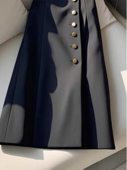 French Elegant High Waist Sliming A-line Skirt Women Spring/Autumn High Waist Vintage Skirts Luxury Casual Office Lady Clothing