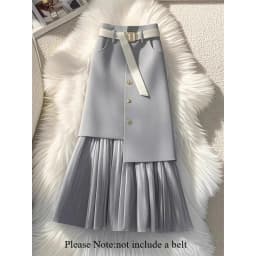 French Elegant High Waist Sliming A-line Skirt Women Spring/Autumn High Waist Vintage Skirts Luxury Casual Office Lady Clothing