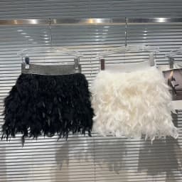 Party Princess Feather Puffy Skirt for Women