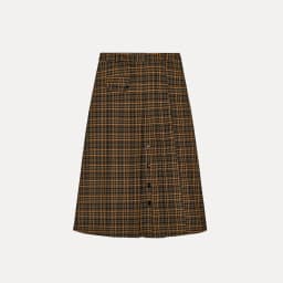 2025 Winter New Fashion Women's Midi Skirt Simple Personality Plaid Versatile Elegant Standard Waist Other Fabric Other Process