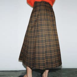 2025 Winter New Fashion Women's Midi Skirt Simple Personality Plaid Versatile Elegant Standard Waist Other Fabric Other Process