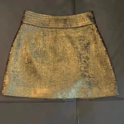 Korean-style gold-plated spice girl sparkling golden skirt female summer high waist temperament new slim A-word hip skirt