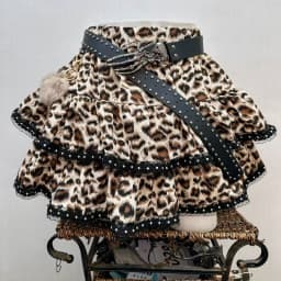 Y2k Aesthetic Japanese Vintage Lolita Style Denim Skirt Women Gothic Leopard Print Mini Skirts Streetwear Harajuku Punk JK Skirt