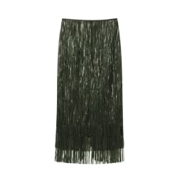 Fashion Beaded Tassels Long Skirt Women Loose High Waist A-line Female Skirts 2026 Autumn Winter Lady Y2k Party Clothes