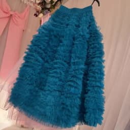 New Fashion Sweet Mesh Skirt Women Spring Summer Retro Elastic Waist Ruffles Long Skirts Club Party Long Tulle Jupe